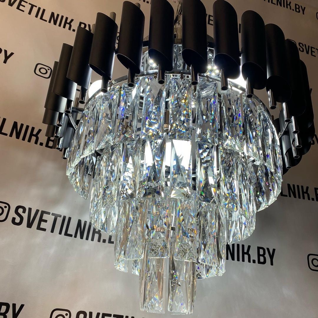 Люстра 1762/6+4 CR+BK — изображение 2