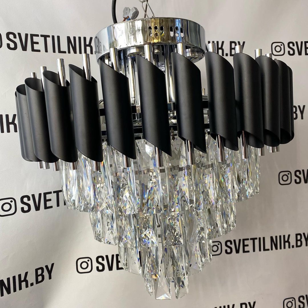 Люстра 1762/6+4 CR+BK — изображение 3