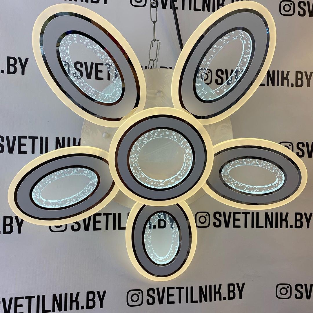 Светильник светодиодный 55402/5+1 WT+CR