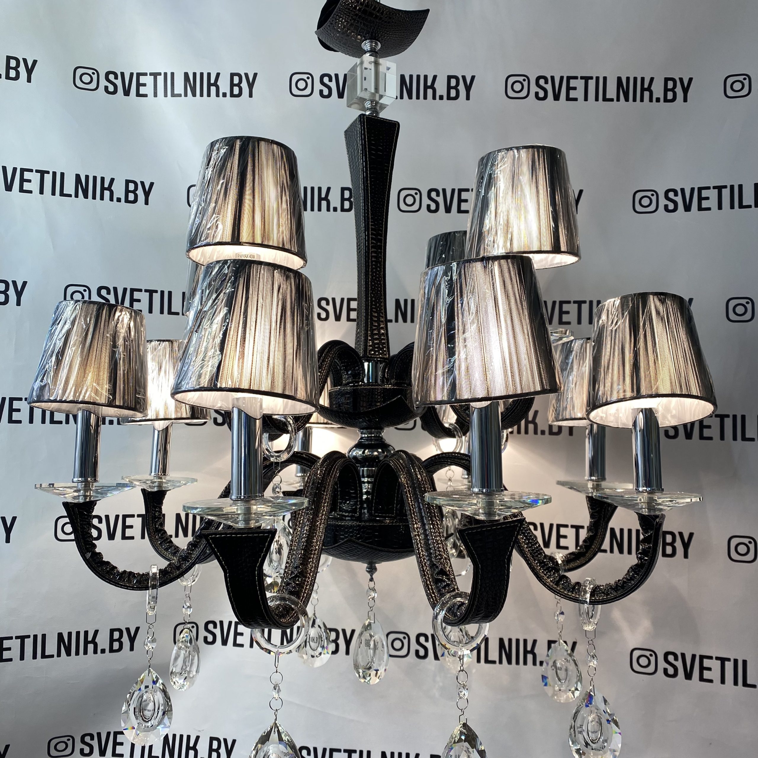 Люстра 5120/8+4 BK