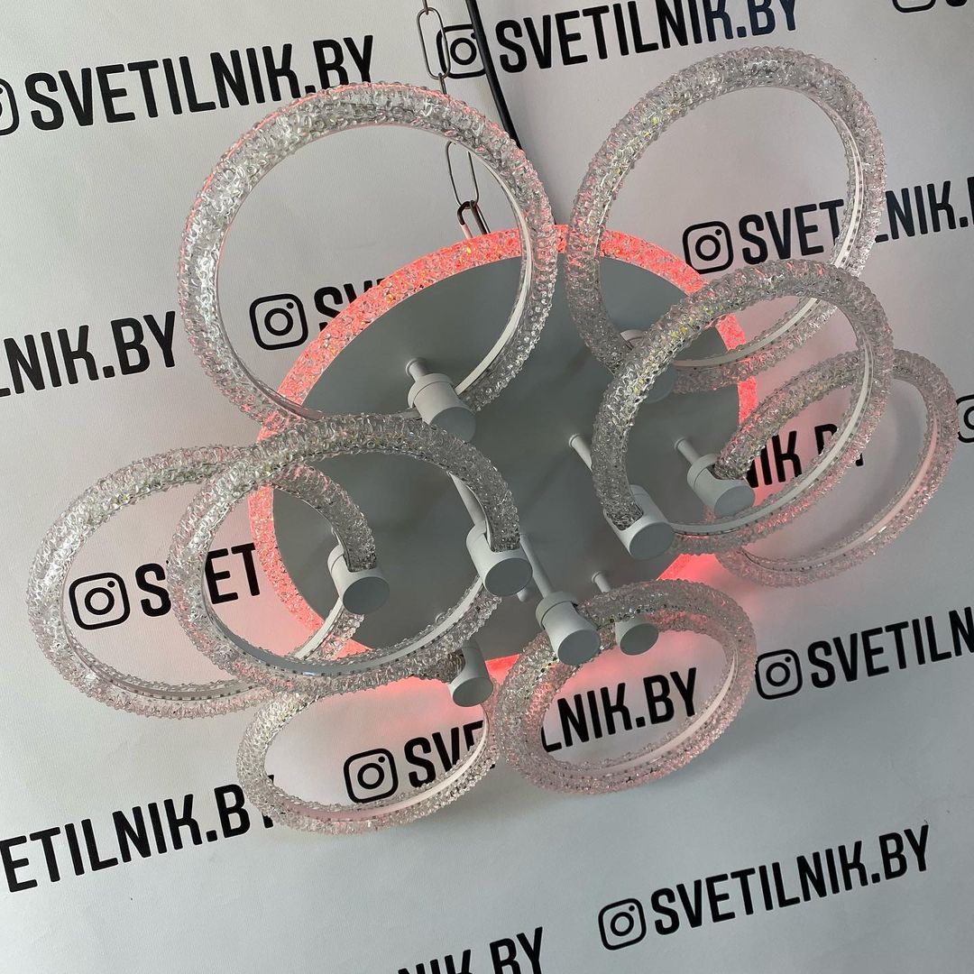 Светильник светодиодный 8024/6+3 WT фото 4