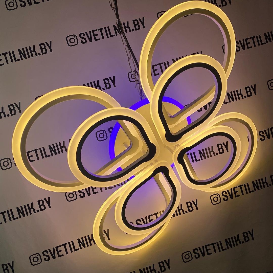 Умный светодиодный светильник с возможностью управления светом через Ваш смартфон или пультом ДУ❤️3015/4+4 WT