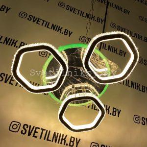 Умный светодиодный светильник с возможностью управления светом через Ваш смартфон или пультом ДУ❤️8046/3 CR