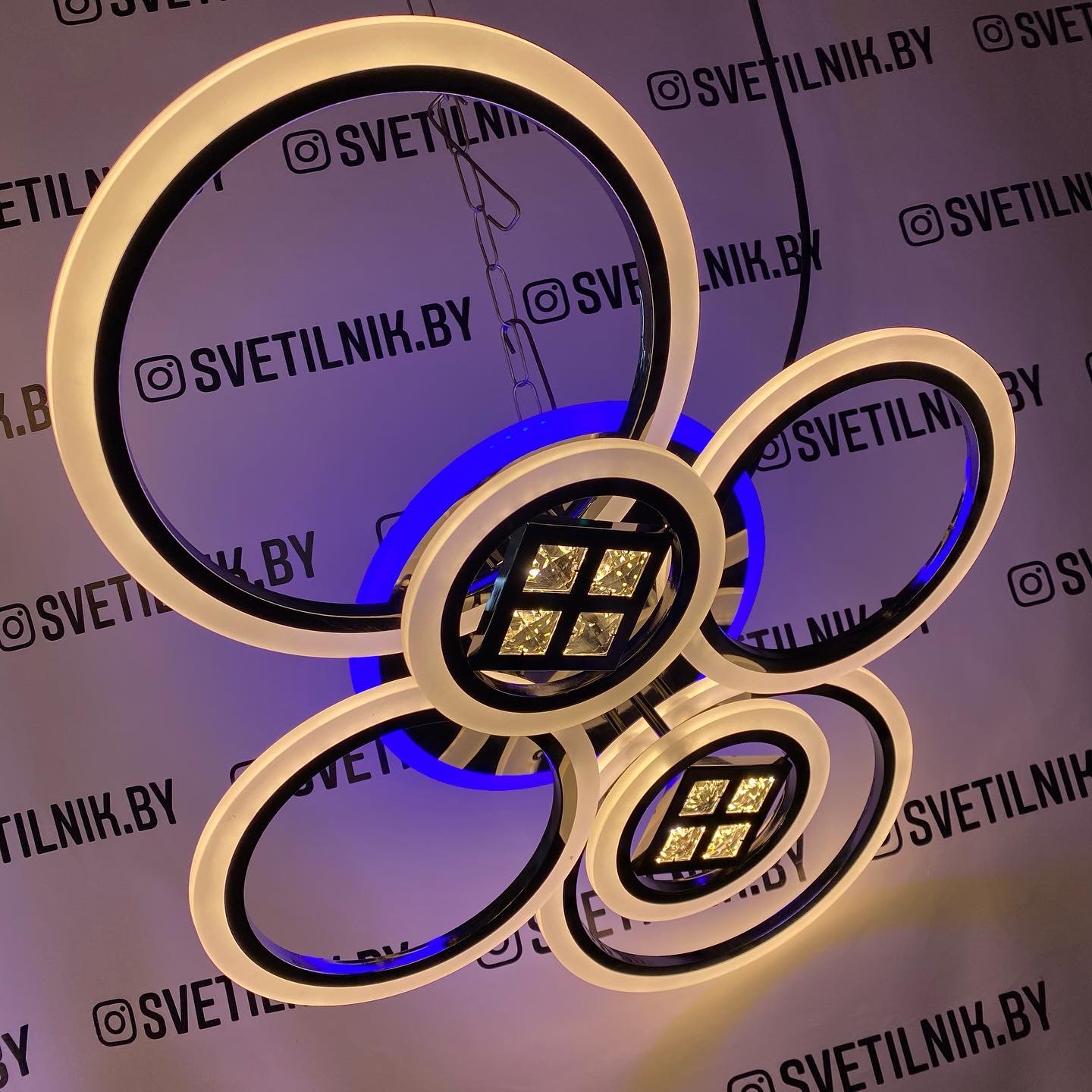 Умный светодиодный светильник с возможностью управления светом через Ваш смартфон или пультом ДУ❤️2376/6 NKL