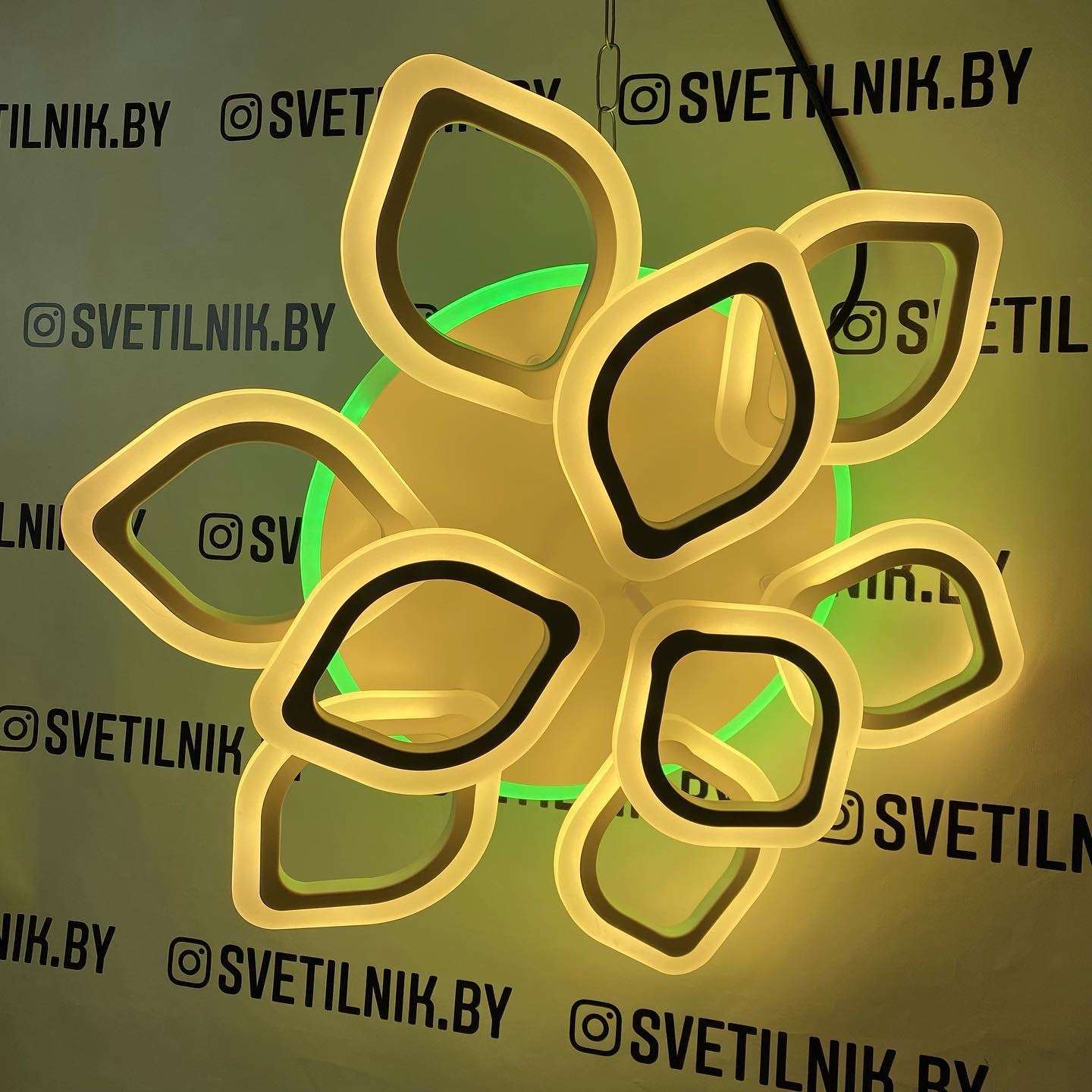 Умный светодиодный светильник с возможностью управления светом через Ваш смартфон или пультом ДУ❤️1379/6+3 WT