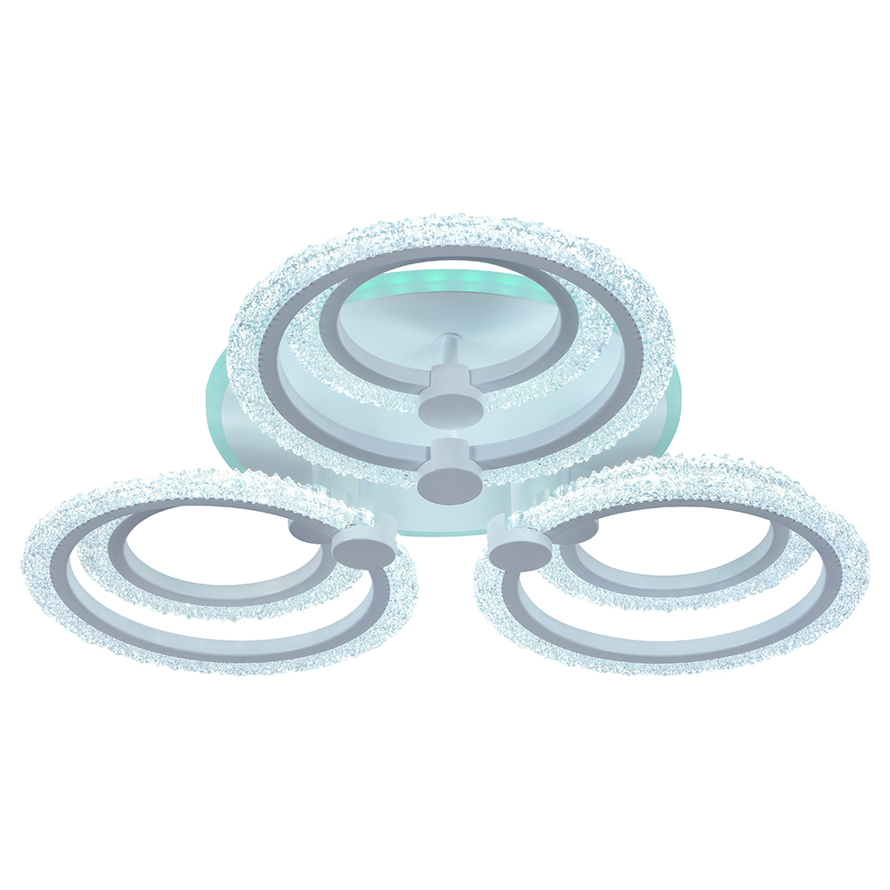 Светодиодная люстра 8003/3+3 WHT 108W+8W RGB — изображение 2