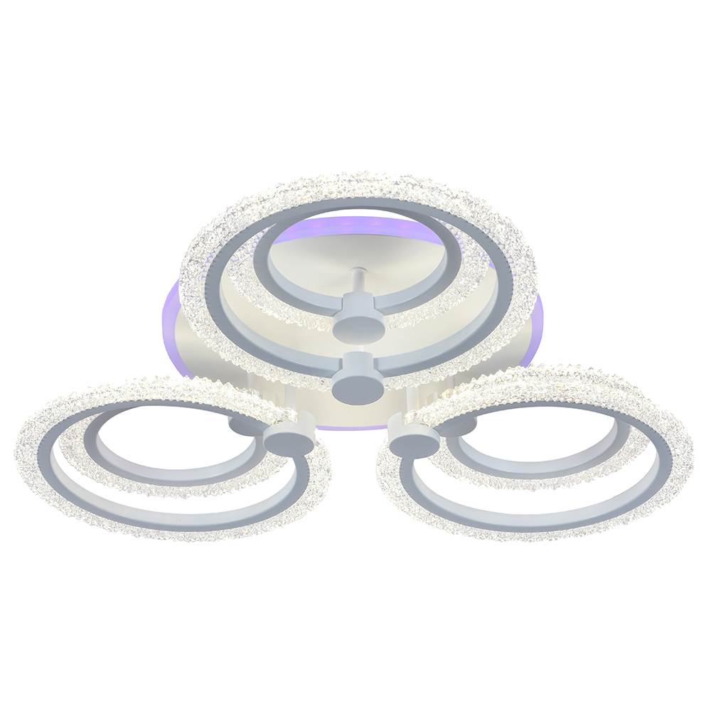 Светодиодная люстра 8003/3+3 WHT 108W+8W RGB — изображение 3