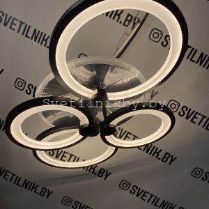 Умный Светодиодный светильник с  возможностью управления смартфоном и пультом ДУ 7311/4 BK