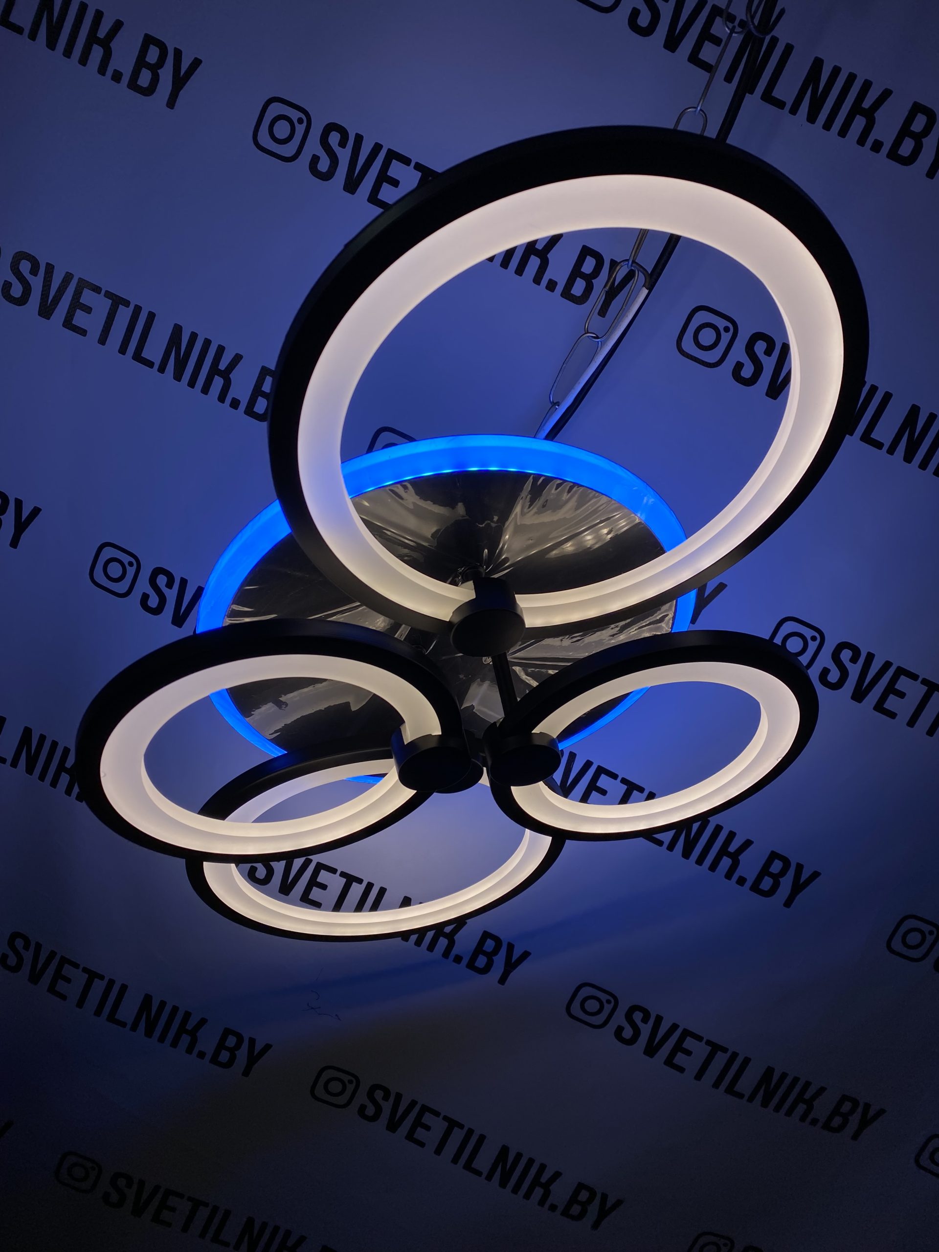 Умный Светодиодный светильник с возможностью управления смартфоном и пультом ДУ 7311/4 BK — изображение 2