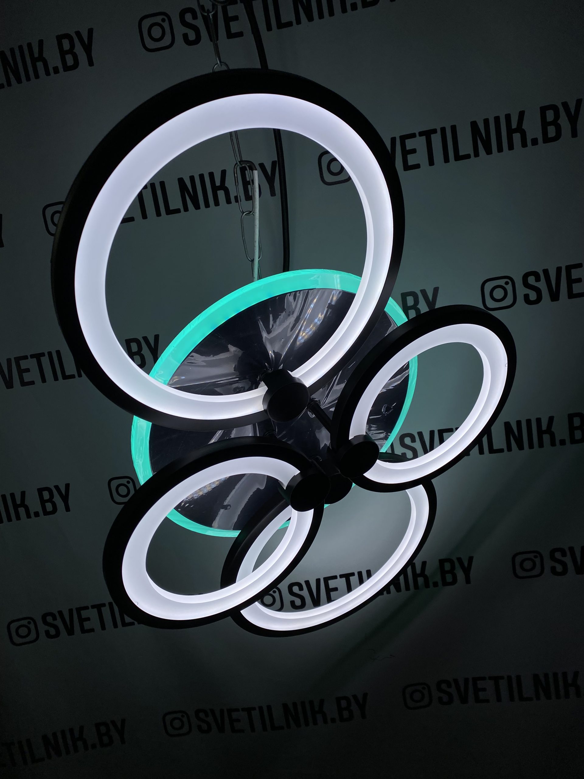 Умный Светодиодный светильник с возможностью управления смартфоном и пультом ДУ 7311/4 BK — изображение 3