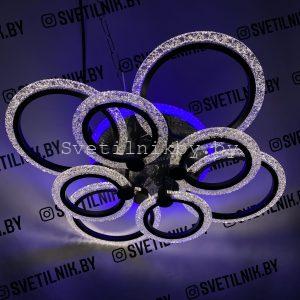 Умный Светодиодный светильник с возможностью управления смартфоном и пультом ДУ 8313/4+4 BK