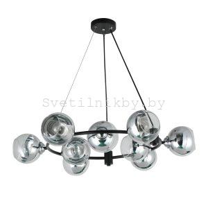 ЛЮСТРА 74405B/9 BLACK+CHROME