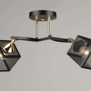 светильник потолочный 5708/2 BK+FGD