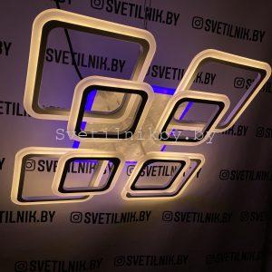 Светодиодный светильник с возможностью управления смартфоном и пультом ДУ 7502/4+4 WT