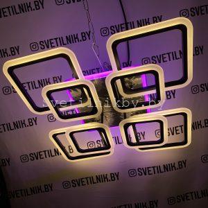 Светодиодный светильник с возможностью управления смартфоном и пультом ДУ 7502/4+4 BK