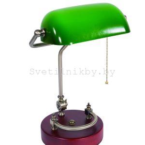 НАСТОЛЬНАЯ ЛАМПА NewRgy T2684/1G AB+WOOD+GREEN