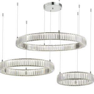 Светильник светодиодный LED NewRgy 2107A-DW-40+60+80 CHROME