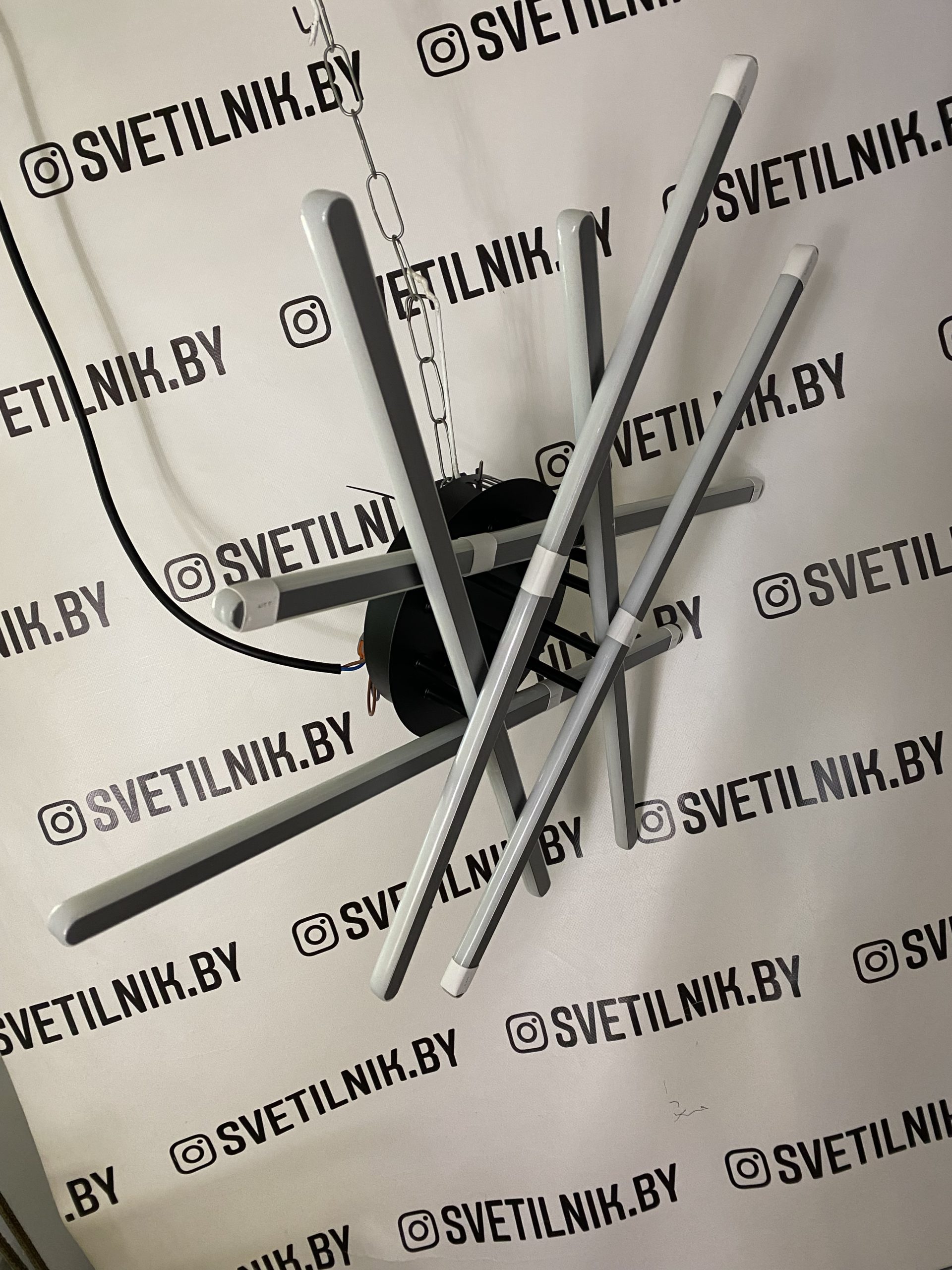 Светильник светодиодный с пультом ПДУ 08855/6 BK+GY — изображение 3