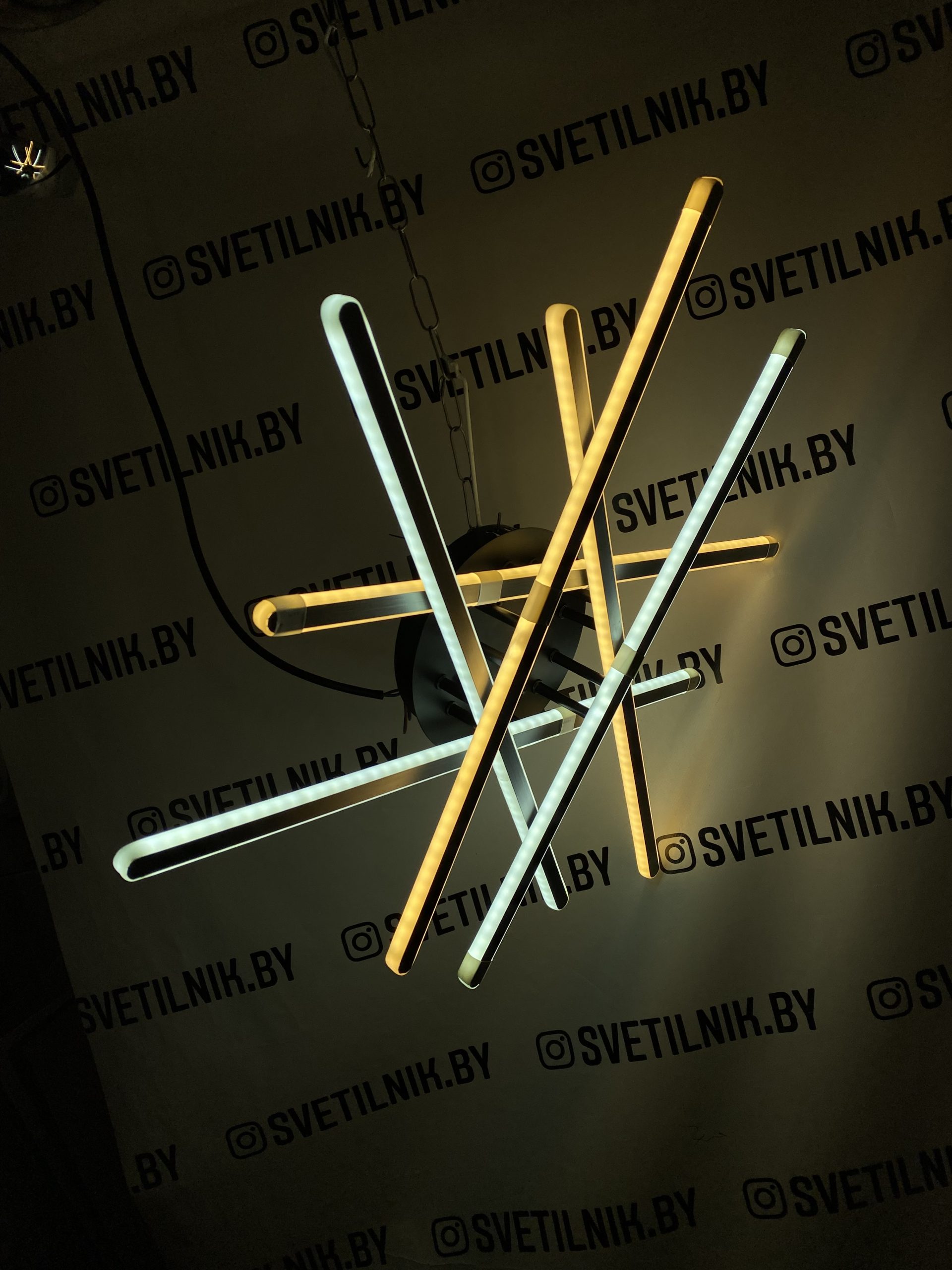 Светильник светодиодный с пультом ПДУ 08855/6 BK+GY — изображение 2