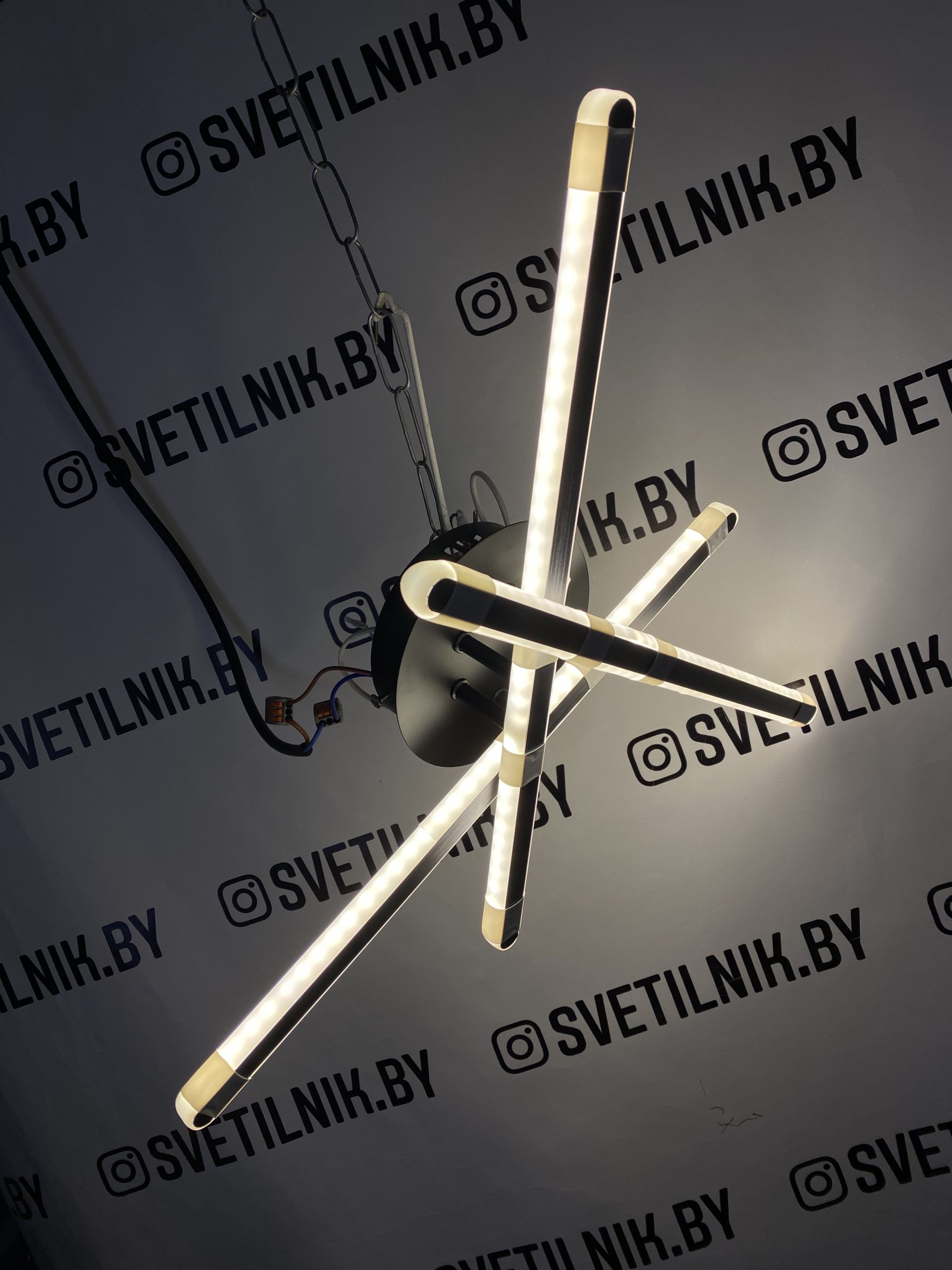 Светильник светодиодный с пультом ПДУ 8855/3 BK