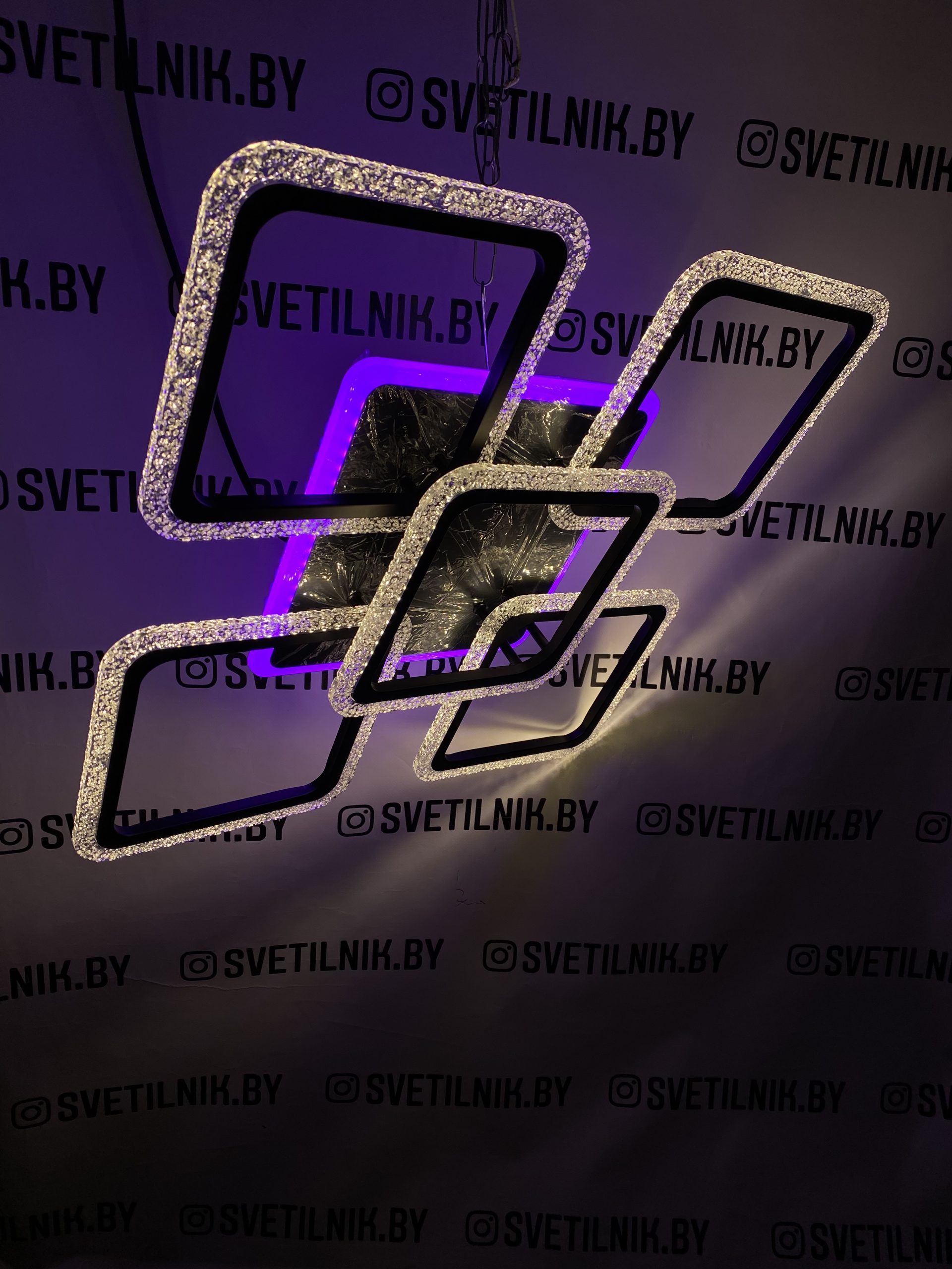 Светодиодный светильник с возможностью управления смартфоном и пультом ДУ 8502/4+1 BK — изображение 2