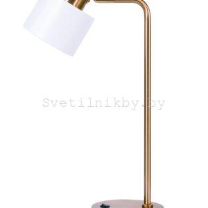 НАСТОЛЬНАЯ ЛАМПА NewRgy T2687/1W PLATING BRASS+WHITE