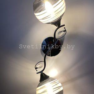 Светильник потолочный 1410/2 CR+ BK