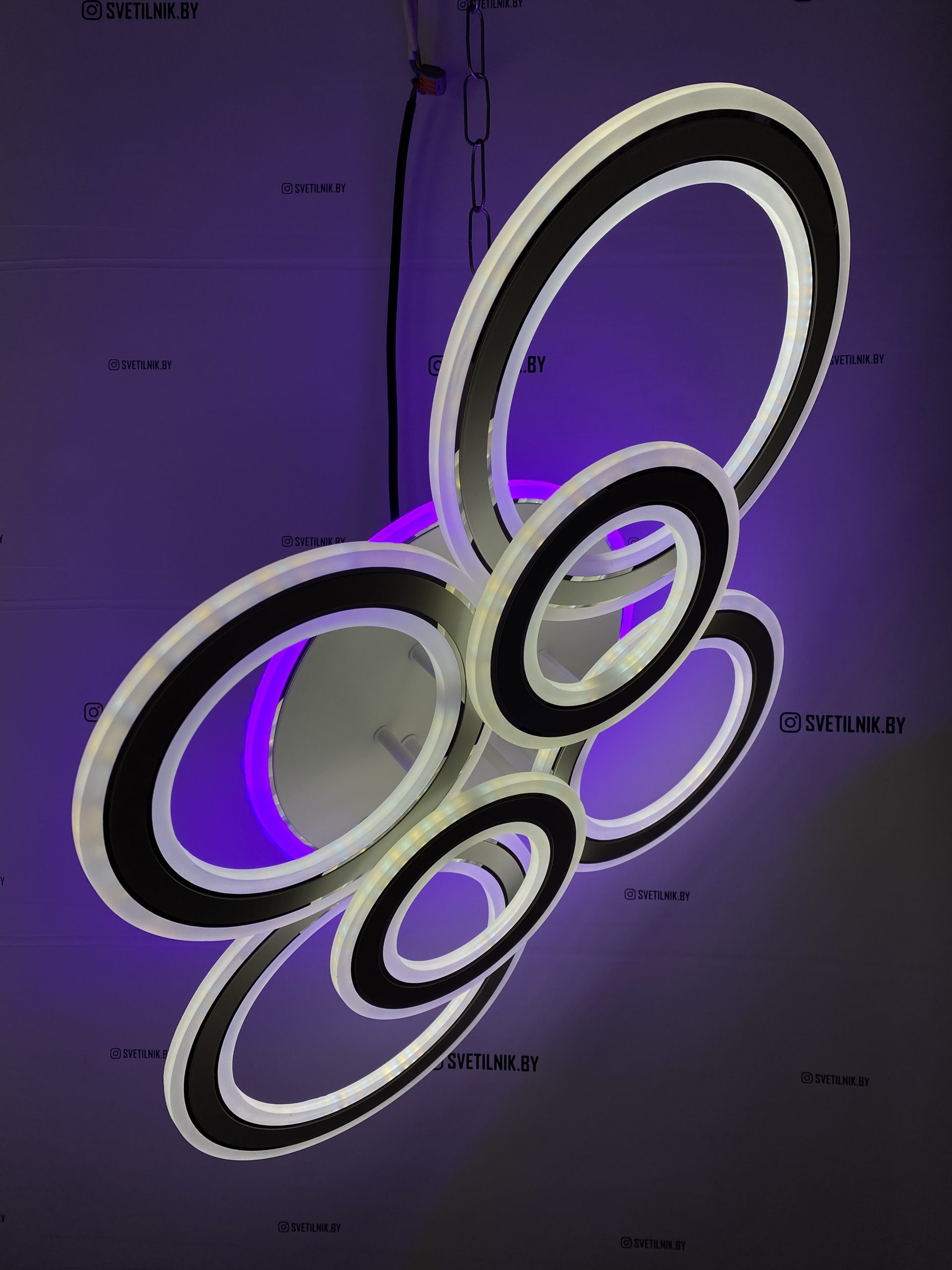 Умный Светодиодный светильник с возможностью управления пультом ДУ 7202/6 WT+CR — изображение 2