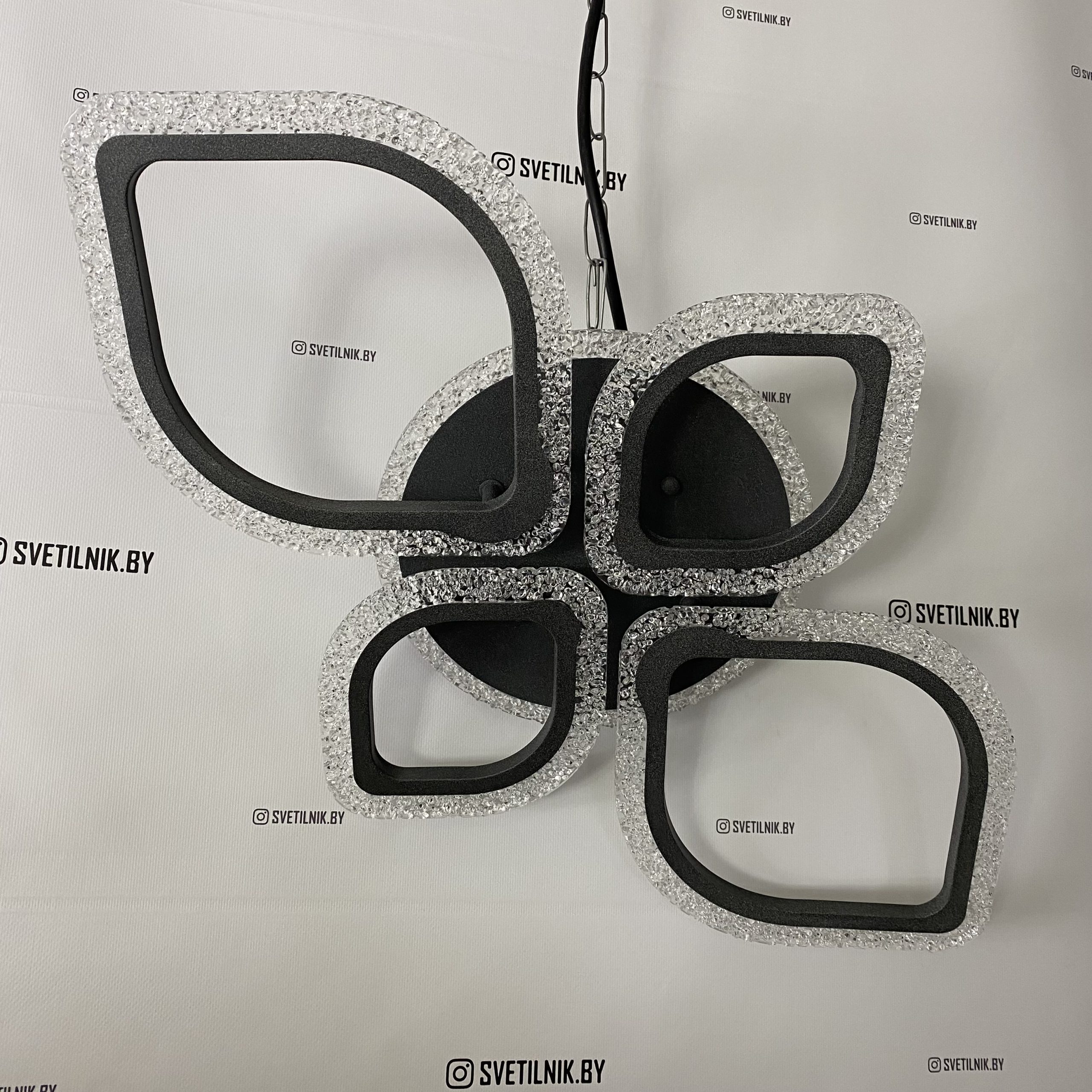 Умный Светодиодный светильник с возможностью управления смартфоном и пультом ДУ 8018/2+2 графит — изображение 4