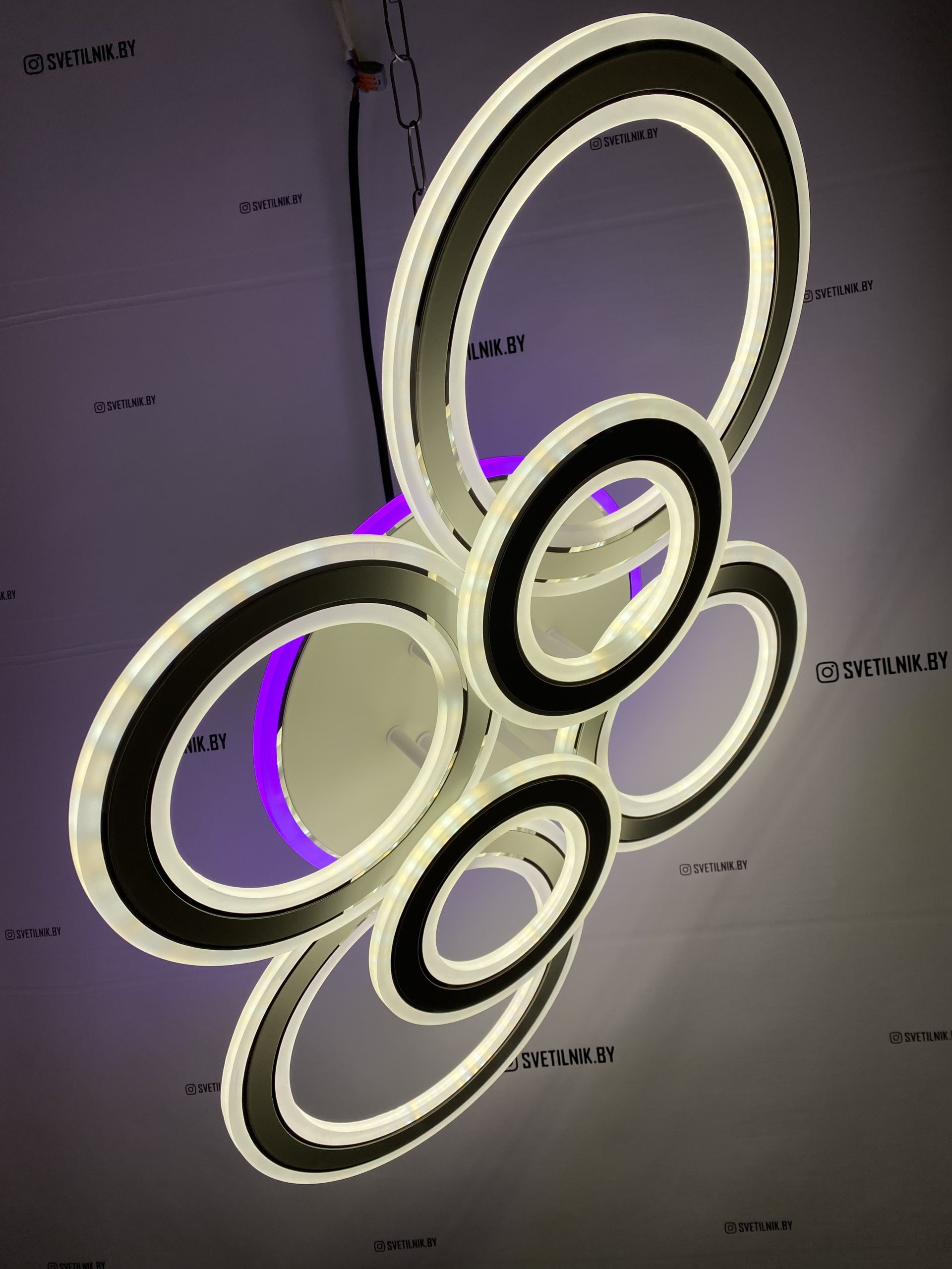 Умный Светодиодный светильник с возможностью управления пультом ДУ 7201/6 WT+CR — изображение 3