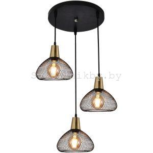 Люстра подвесная 03204-3.9-03 BK+COPPER