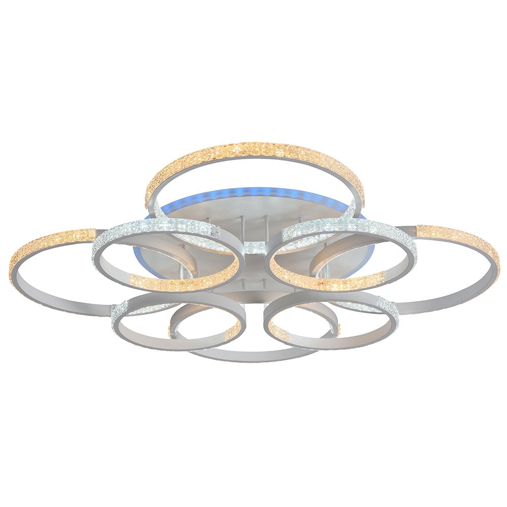 Светильник светодиодный 8047/4+4 WHT 240W+11W RGB