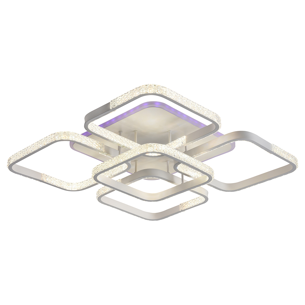 Светильник светодиодный 8026/4+1 WHT A 148W+10W RGB-2