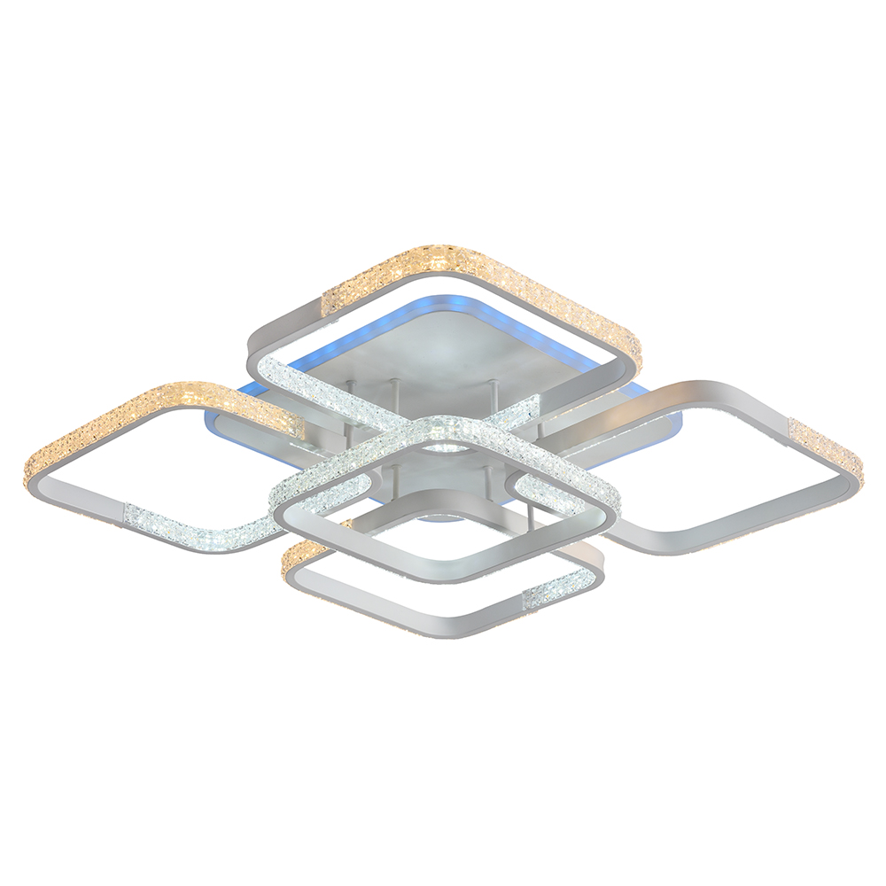 Светильник светодиодный 8026/4+1 WHT A 148W+10W RGB-3