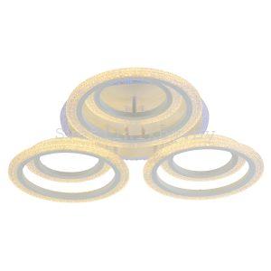 Светильник светодиодный 8086/3+3 WHT B 108W+8W RGB