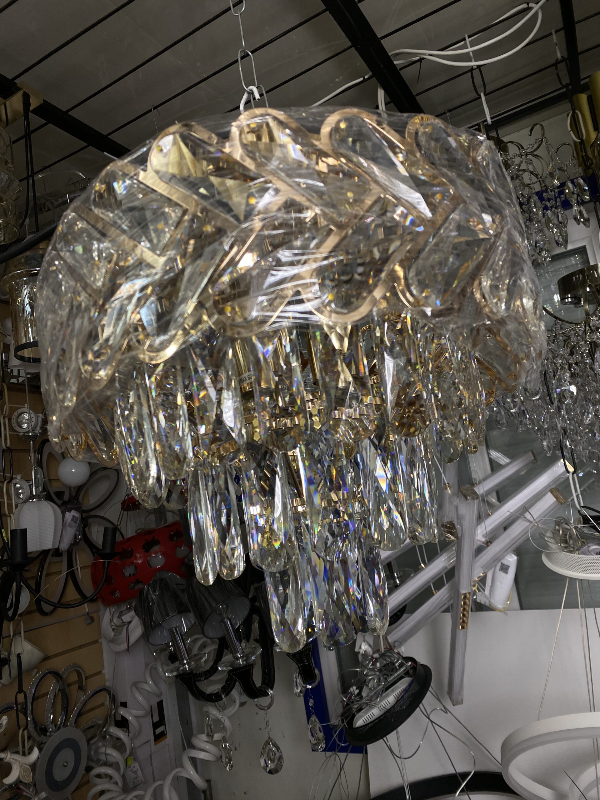 Люстра хрустальная 1983/6+4 GD — изображение 2