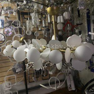 Люстра классическая 2695/12 BRASS+WHITE