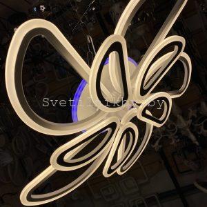 Светодиодный светильник 9808/4+4 WT+RGB