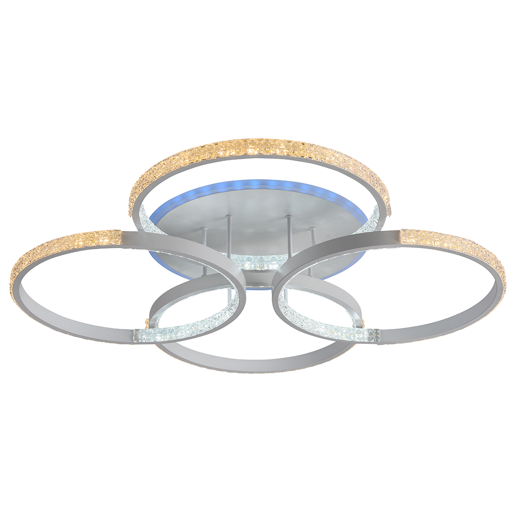 Светильник светодиодный 8047/4 WHT 136W+8W RGB-2