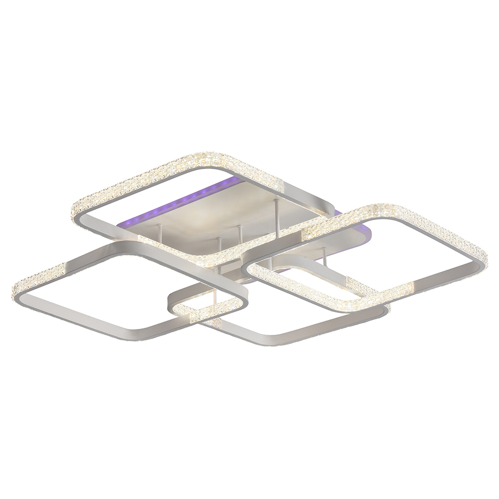 Светильник светодиодный 8026/4 WHT B 152W+10W RGB-2