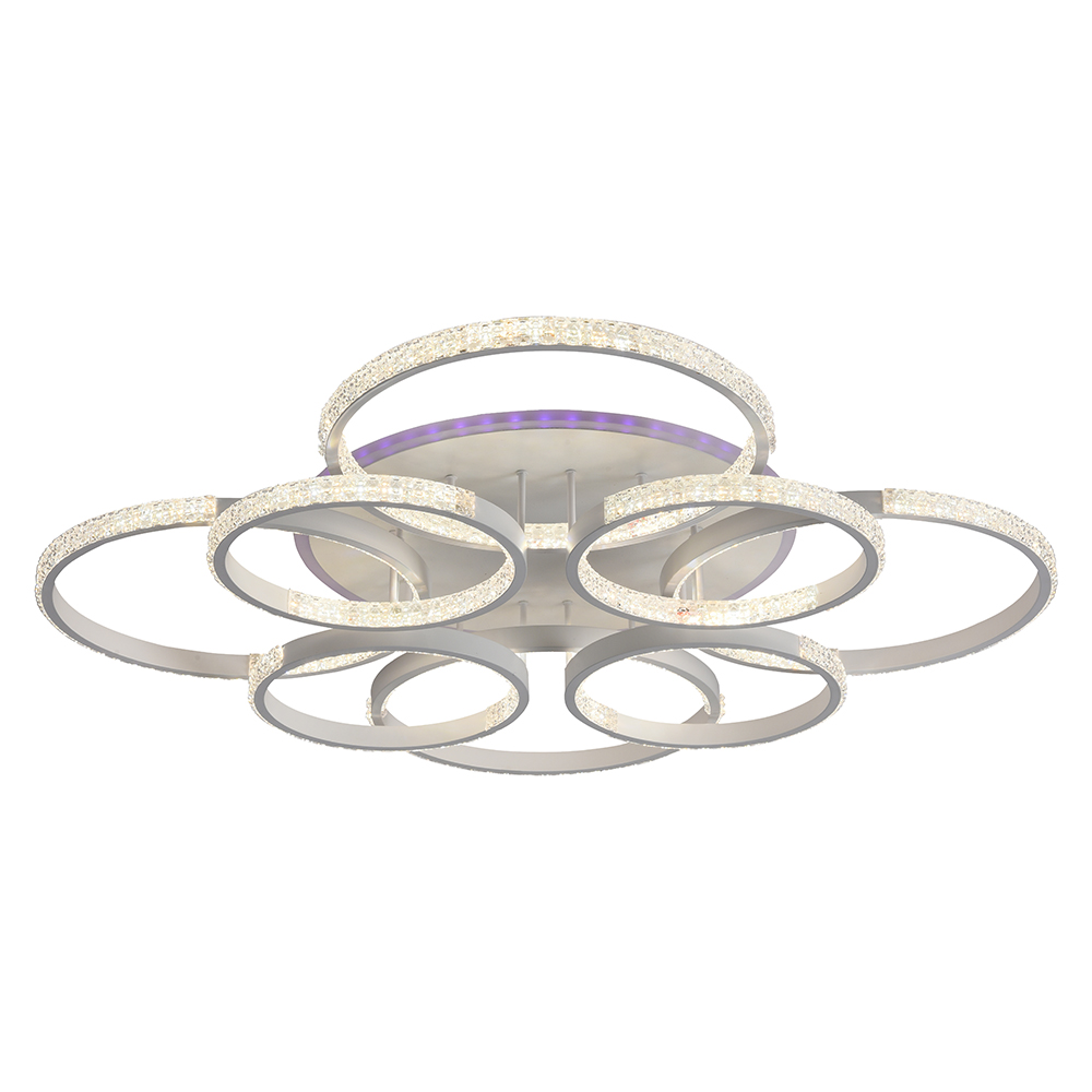 Светильник светодиодный 8047/4+4 WHT 240W+11W RGB-3