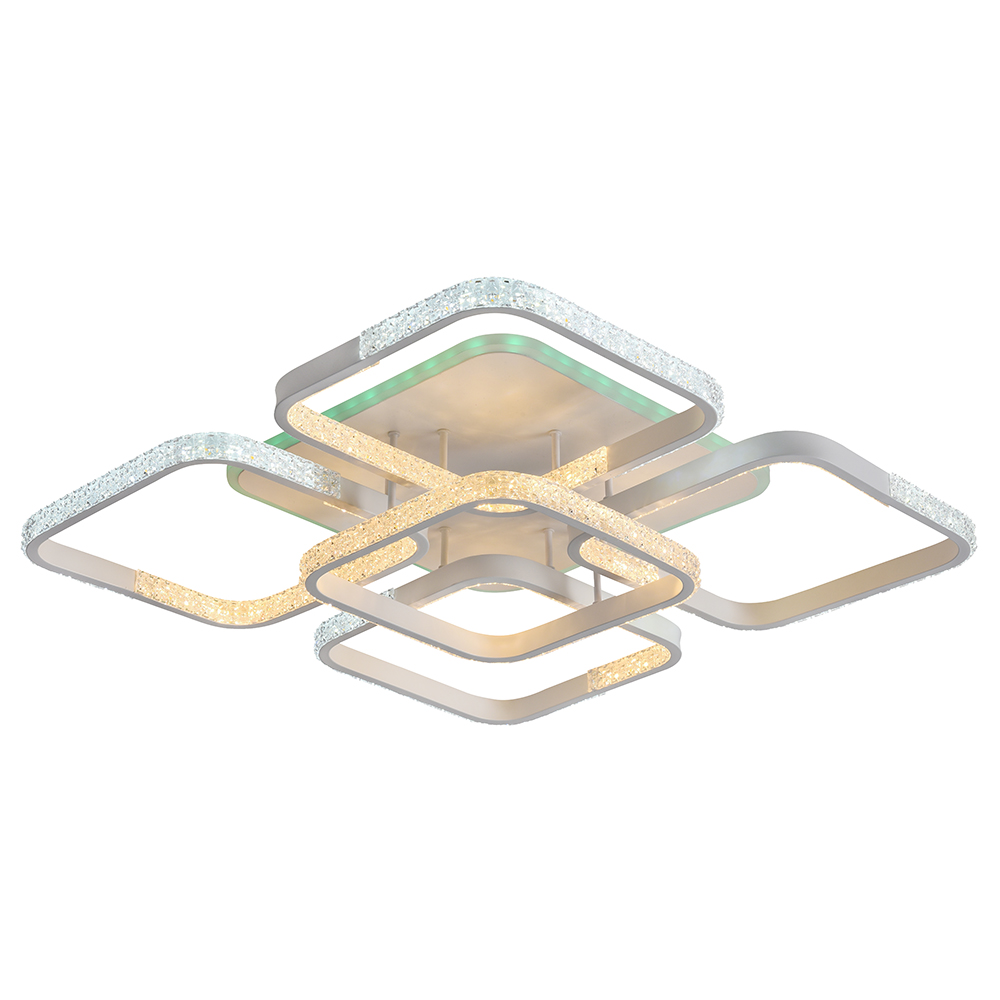 Светильник светодиодный 8026/4+1 WHT A 148W+10W RGB