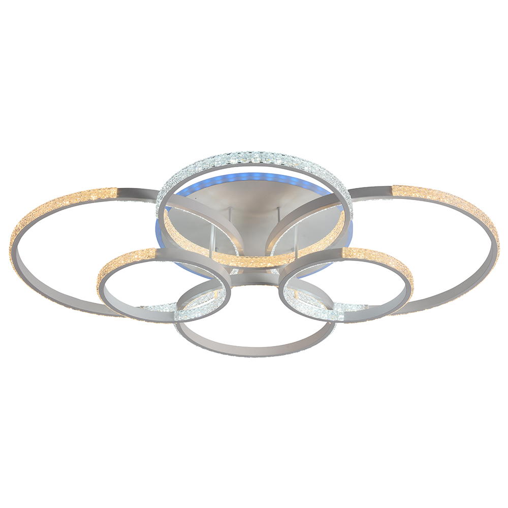 Светильник светодиодный 8047/6 WHT 212W+10W RGB-3