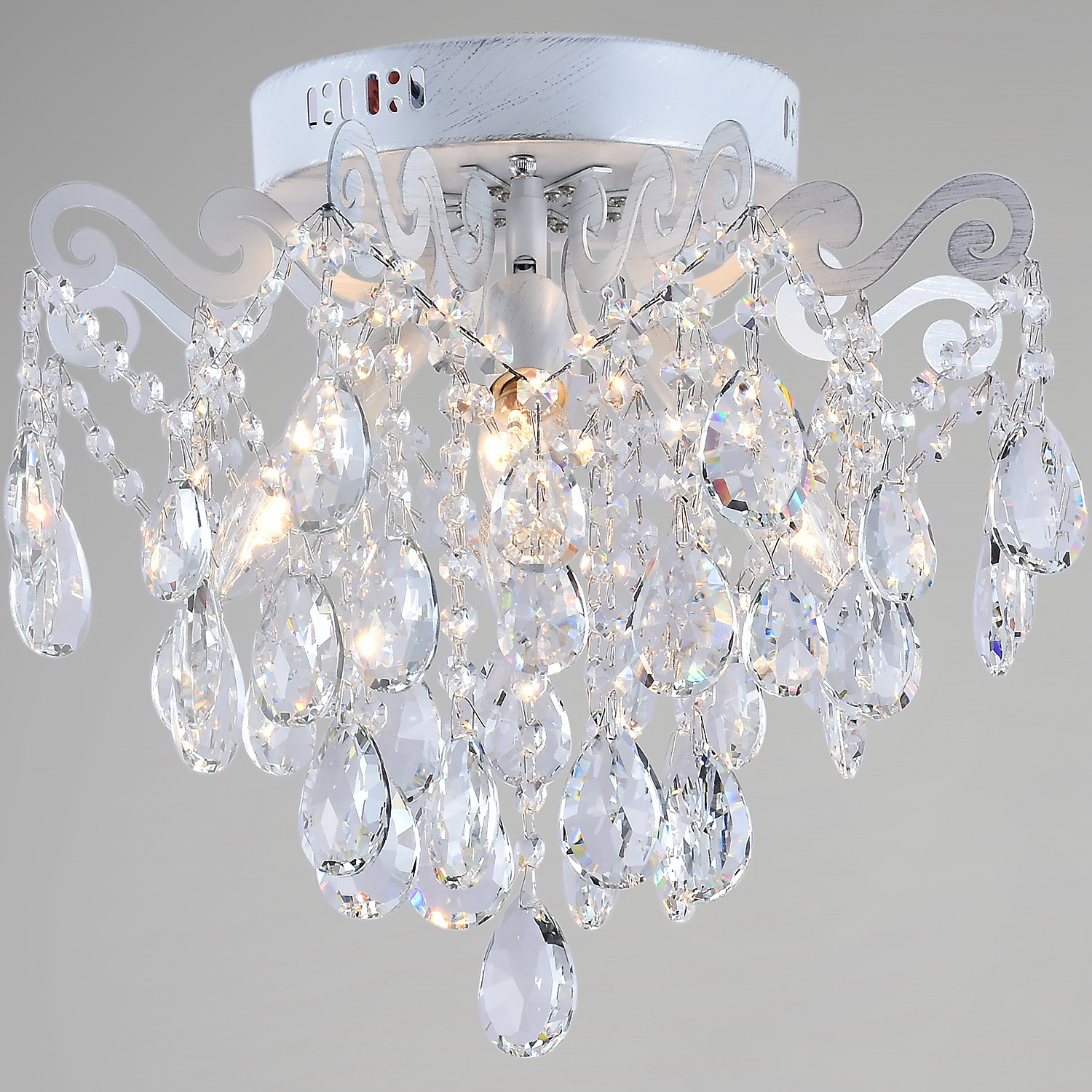 Люстра хрустальная 04033-0.3-04 WH+SILVER PN