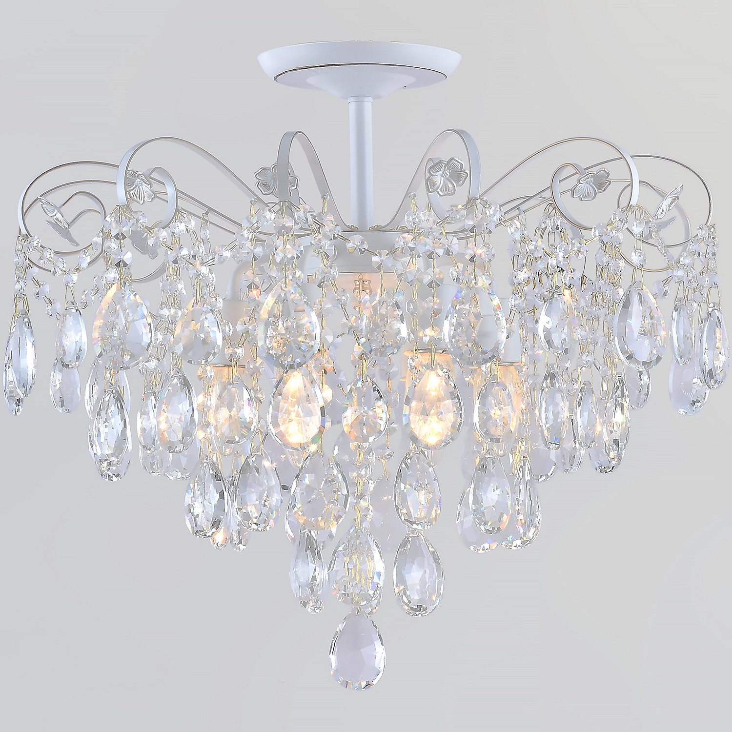 Люстра хрустальная 04055-0.3-06 WH+GOLD PN