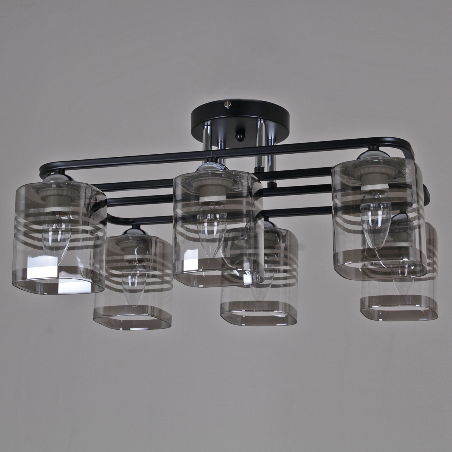 Люстра классическая 70209-0.3-06 BK+CR_2