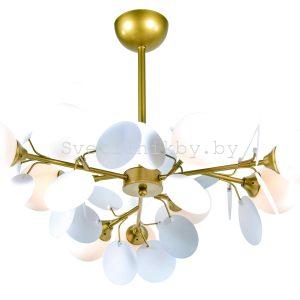 Люстра классическая 2659A/9 SPRAY PAINT BRASS+WHITE