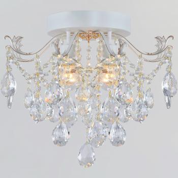 Люстра хрустальная 04037-0.3-04 WH+GOLD PN