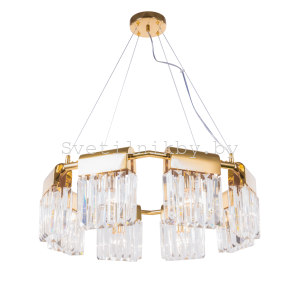 Люстра хрустальная 2462E/8A GD+CL