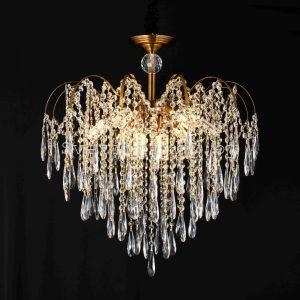 Люстра хрустальная 9324/8 GOLD BRONZE